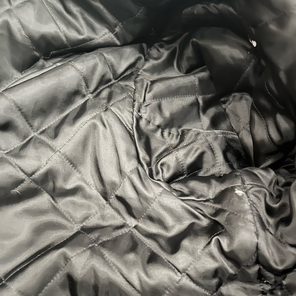 [3XL]American Eagle Men Black Insulated Wool Pea Coat Jacket Zip Snap Closure - Picture 9 of 9